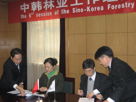 Sixth Session of the Korea-China Forest Cooperative Committee
