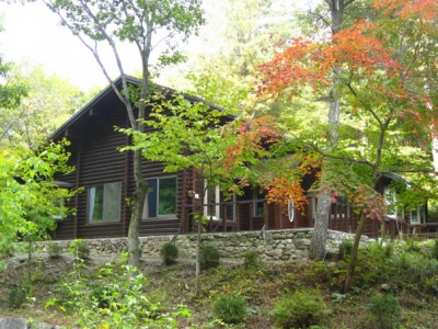 The lovely cabin at Deokusan Recreation Forest