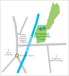 Hongneung Experimental Forest location image